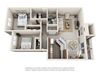The Lakehouse Apartments The Cove House 3D Floor Plan The Lakehouse Apartments The Cove House 3D Floor Plan